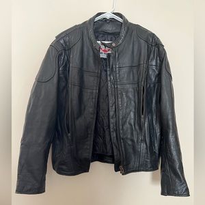Bull Faster Leather Motorcycle Jacket with inside liner size L
